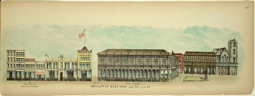 Broadway, East Side, 34th to 37th Street, New York, Manhattan, America, USA, historic, authentic,