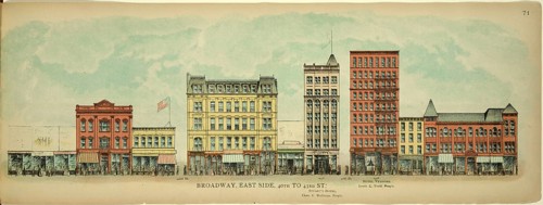 Broadway, East Side, 40th to 43rd Street, New York, Manhattan, America, USA, historic, authentic,