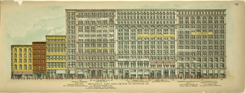 Broadway, East Side, Prince to Houston Street, New York, Manhattan, America, USA, historic,