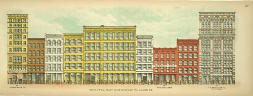 Broadway, East Side, Howard to Grand Street, New York, Manhattan, America, USA, historic,