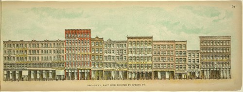 Broadway, East Side, Broome to Spring Street, New York, Manhattan, America, USA, historic,