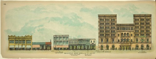 Broadway, West Side, 37th to 40th Street, New York, Manhattan, America, USA, historic, authentic,