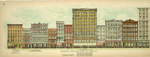 Broadway, West Side, Spring to Prince Street, New York, Manhattan, America, USA, historic,