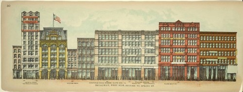 Broadway, West Side, Broome to Spring Street, New York, Manhattan, America, USA, historic,