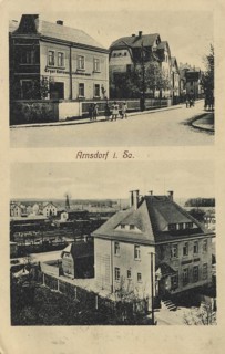 Arnsdorf in Saxony, Bautzen district, Saxony, Germany, postcard, view around 1900 - 1910,