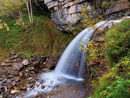 Diesbach Waterfall, Canton of Glarus, Switzerland