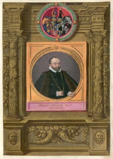 Members of the famous Augsburg Fugger family, Markus Fugger (1529) was the eldest son of the famous