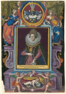 Members of the famous Augsburg Fugger family, Maria Magdalena von Freyberg, who married the