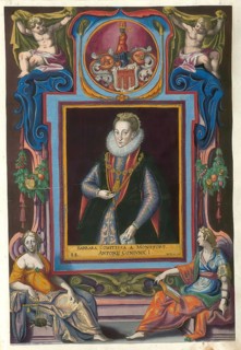 Members of the famous Augsburg-based Fugger family, Montfort, Barbara, born 1568, died September