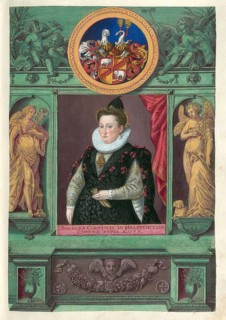 Members of the famous Augsburg Fugger family, Barbara Countess von Helfenstein (1534 - 1573), first