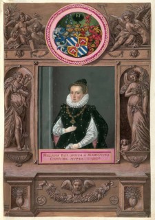 Members of the famous Augsburg Fugger family, Elena di Madruzzo (1564 - 1627), married to Georg,