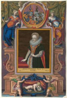 Members of the famous Augsburg Fugger family, Anna Countess Fugger (1582 - 1633), daughter of Jakob