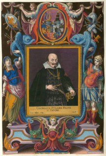 Members of the famous Augsburg Fugger family, Georg Fugger (1453 - 1506), merchant, married to
