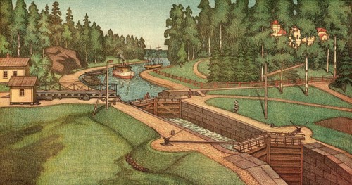 The Saimaa Canal is an artificial waterway that connects Lake Saimaa to the Gulf of Finland via