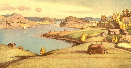 Ladoga Archipelago or Ladoga Archipelago, 1910, national park on the northwestern coast of Lake