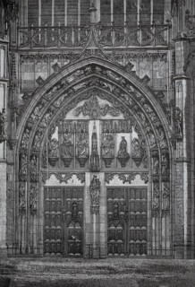 Main portal, St. John's Cathedral, Saint Janskathedraal, important Roman Catholic Gothic cathedral