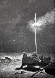 In the evening, a boat is still missing, which is still on the high seas. A beacon was lit on a