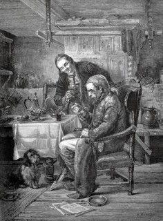 Doctor visits a sick person and prescribes medicine for him, of which he regularly has to take a