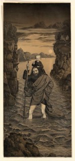 Saint Christopher Crossing a River with the Christ Child on His Shoulders, People of Biblical