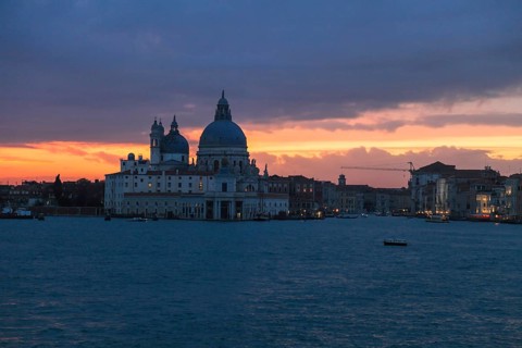The Basilica di Santa Maria della Salute on the Grand Canal, Venice, Veneto, Italy