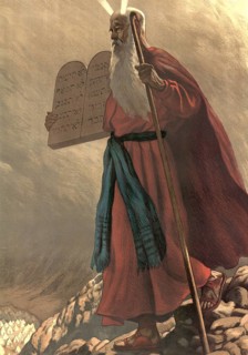 Scene from the biblical story, The Law of the Bible, primarily the Torah, the first five books of