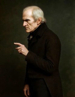 Höderlin in the 55th year of life, historical illustration from the history of German literature