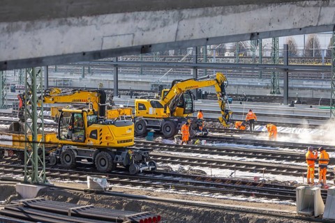 New Untertürkheim parking station. As part of Stuttgart 21, train traffic is being reorganized.