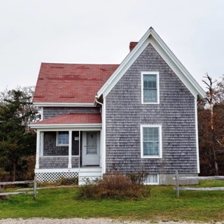 Former residence for the lighthouse keeper, private home, Nauset lighthouse Beach, Cape Cod