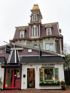 Lancy House, historic building, business premises, Gallery, Provincetown, Cape Cod, Massachusetts,