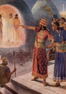 Scene from the biblical story, The Three Children in the Fire Furnace or Shadrach, Meshach and