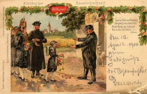 Altenburg, Altenburger Bauernhochzeit, today Altenburger Land district, Thuringia, Germany,