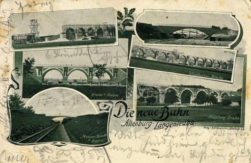 Altenburg - Langenleuba, the new railway, today Altenburger Land district, Thuringia, Germany,