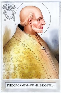 Theodore I (born in the 6th or 7th century in Jerusalem, died 14 May 649 in Rome) was Pope from 24