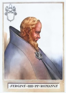 Sergius IV (born around 970 in Rome, died 12 May 1012) was pope from 31 July 1009 until his death,