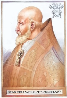 Marcellus II (born 6 May 1501 in Montefano (Marche), died 1 May 1555 in Rome), birth name Marcello