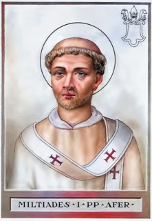 Miltiades or Melchiades (Hebrew-Latin: the Royal, also Meltiades, Melciades, Milciades, Milziade or