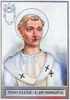 Marcellus I (b. 255, d. 16 January 309) (1) was probably for six months, from 308 to 309, the 30th