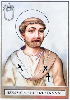 Lucius I (born in Rome, died 5 March 254) was Bishop of Rome for eight months (25 June 253 until