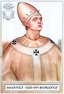 John XIII (born in Rome, died there on 6 September 972) was pope from 1 October 965 to 972,