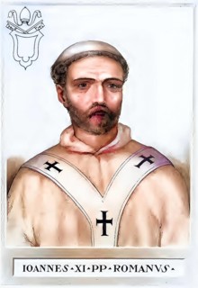 John XI (died 935 in Rome) was Roman Pope from 931 to 935, he reigned at the time of the so-called
