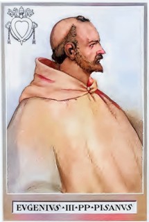 Eugene III (Latin Eugenius, born around 1080 in Pisa, Republic of Pisa, Holy Roman Empire, died 8