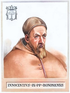 Innocent IX (born 20 July 1519 in Bologna, died 30 December 1591 in Rome), real name Giovanni