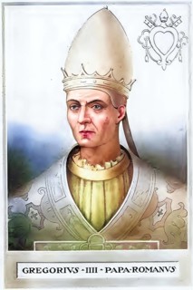 Gregory IV (born in Rome, died there on 25 January 844) was pope from 827 to 844, Historical,