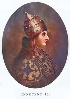 Innocent III (born Lotario dei Conti di Segni, Germanised as Lothar from the House of the Counts of