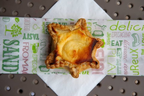 Ambrucciata, typical Corsican cake with a shortcrust pastry base and a filling of broccoli, sugar,