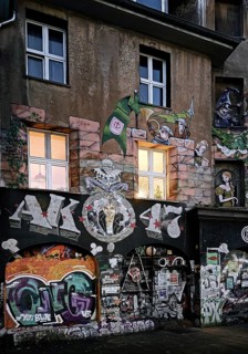 Punk Club AK 47, formerly Cafe Nixda in Kiefernstraße, called Kiefern, the punk club No. 1 in