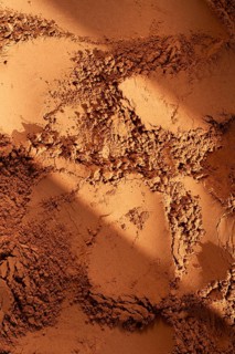 Cocoa powder, full frame, cocoa background, top view, texture, close-up