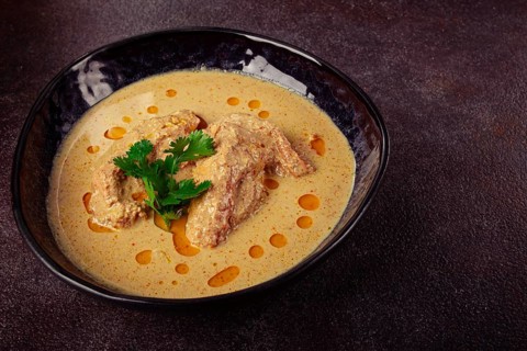 Satsivi, chicken in walnut sauce Baghe, cold dish, Georgian cuisine, homemade, no people