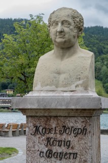Max 1. Joseph, King of Bavaria, bust, Tegernsee, town Tegernsee, Upper Bavaria, Bavaria, Germany