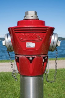 Hydrant, tap point for the removal of water from the public water distribution system, Tegernsee,